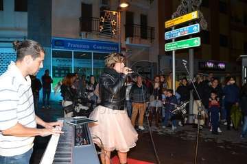 Encendido de la decoración navideña e inauguración del belén canario de Los Llanos  (Foto Francisco Javier Santana)